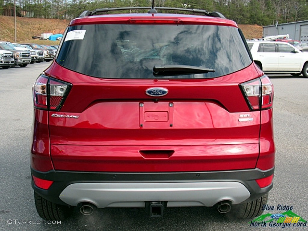 2018 Escape SEL 4WD - Ruby Red / Medium Light Stone photo #4