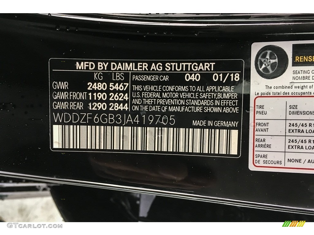 2018 E 400 4Matic Sedan - Black / Black photo #11