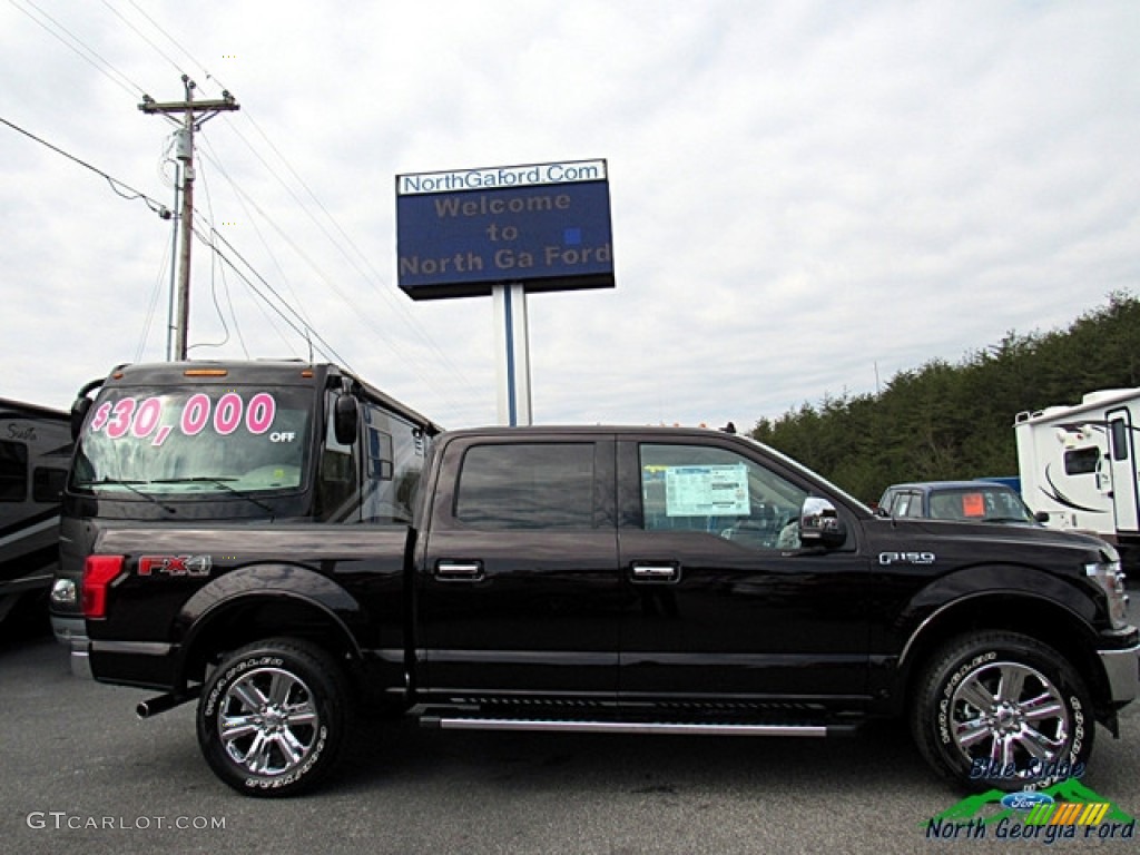 2018 F150 Lariat SuperCrew 4x4 - Magma Red / Light Camel photo #6