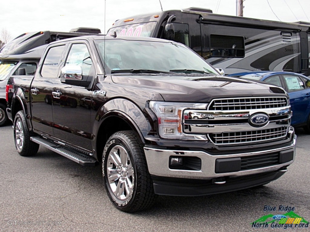 2018 F150 Lariat SuperCrew 4x4 - Magma Red / Light Camel photo #7