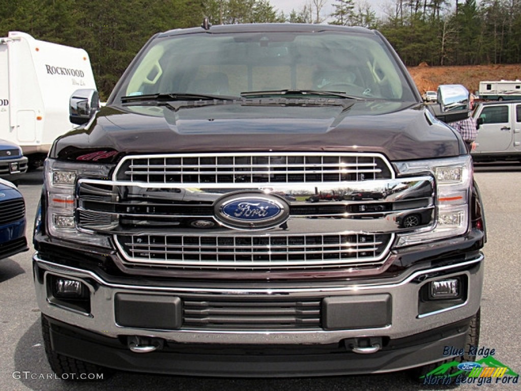 2018 F150 Lariat SuperCrew 4x4 - Magma Red / Light Camel photo #8