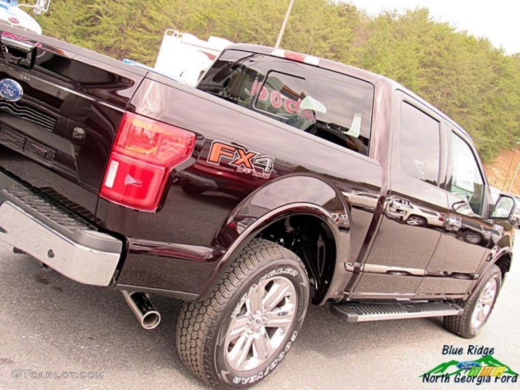 2018 F150 Lariat SuperCrew 4x4 - Magma Red / Light Camel photo #36