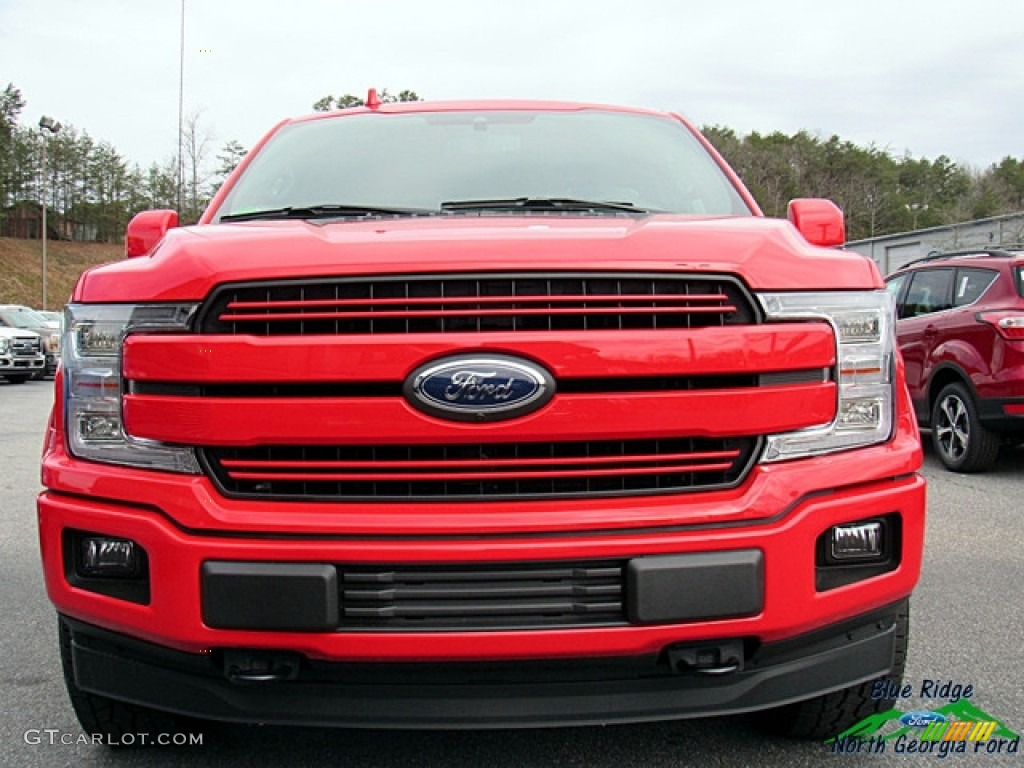 2018 F150 Lariat SuperCrew 4x4 - Race Red / Black photo #8