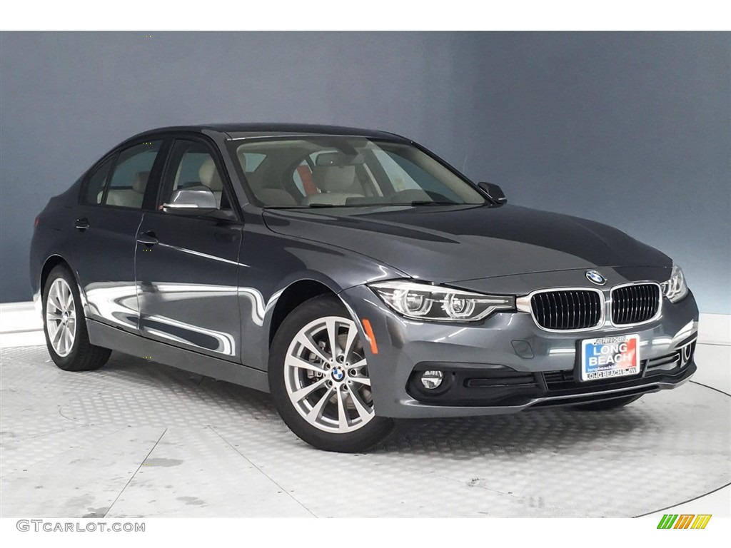 2018 3 Series 320i Sedan - Mineral Grey Metallic / Black photo #12