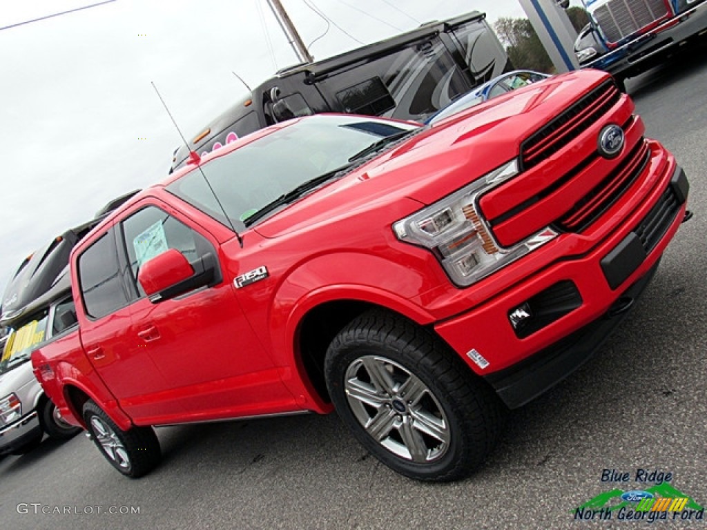 2018 F150 Lariat SuperCrew 4x4 - Race Red / Black photo #35