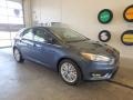 2018 Blue Metallic Ford Focus Titanium Hatch  photo #1