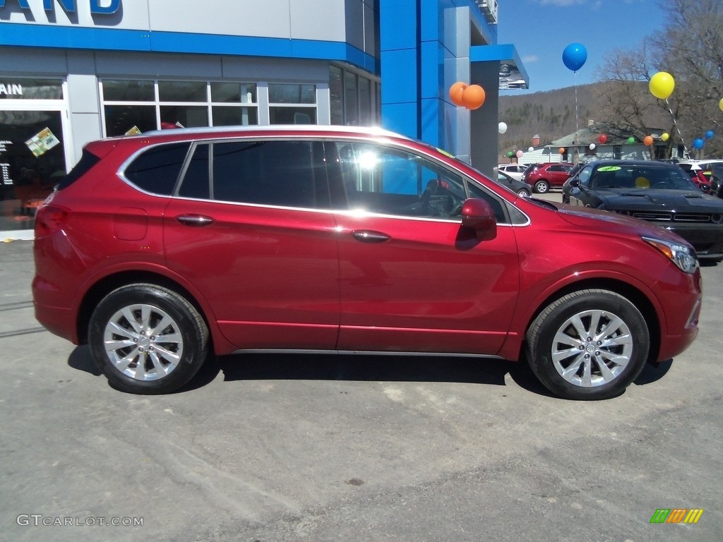 2017 Envision Essence AWD - Chili Red Metallic / Light Neutral photo #2