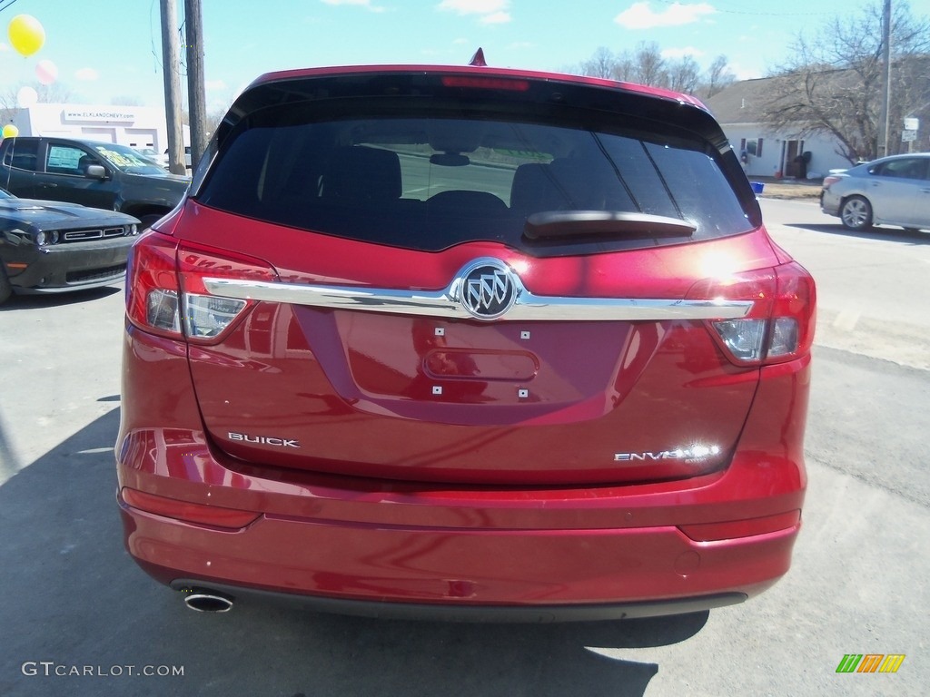 2017 Envision Essence AWD - Chili Red Metallic / Light Neutral photo #4