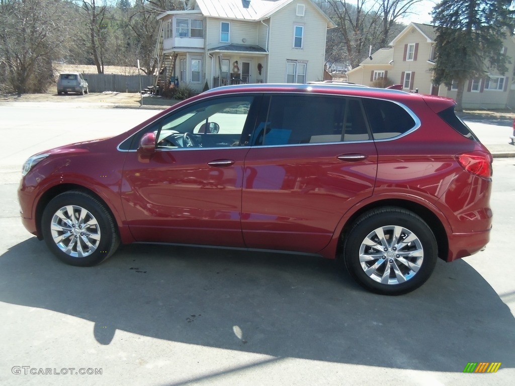 2017 Envision Essence AWD - Chili Red Metallic / Light Neutral photo #6
