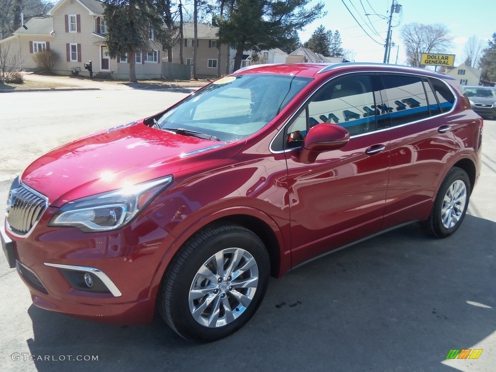 2017 Envision Essence AWD - Chili Red Metallic / Light Neutral photo #7