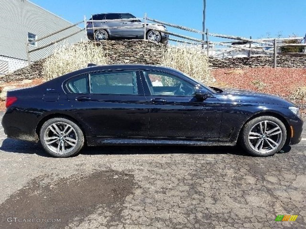 2018 7 Series 740e iPerformance xDrive Sedan - Carbon Black Metallic / Ivory White/Black photo #2