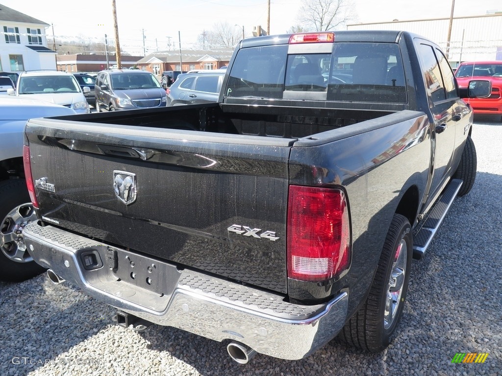 2018 1500 Big Horn Crew Cab 4x4 - Brilliant Black Crystal Pearl / Black/Diesel Gray photo #11