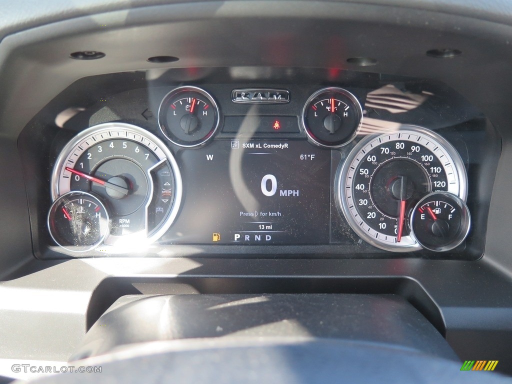 2018 1500 Big Horn Crew Cab 4x4 - Brilliant Black Crystal Pearl / Black/Diesel Gray photo #17