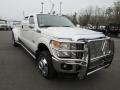 Oxford White - F350 Super Duty Lariat Crew Cab 4x4 Dually Photo No. 7