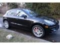 Black 2016 Porsche Macan Turbo Exterior