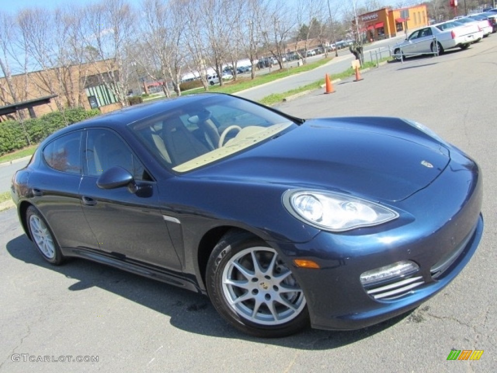 2011 Panamera 4 - Yachting Blue Metallic / Luxor Beige photo #3