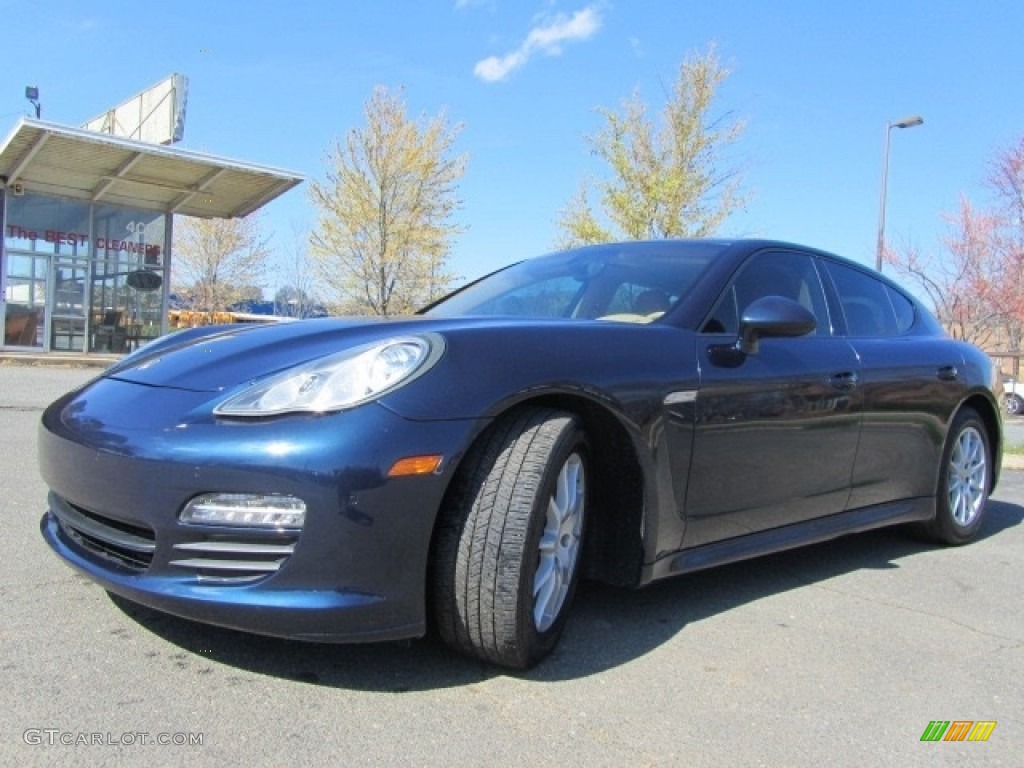 2011 Panamera 4 - Yachting Blue Metallic / Luxor Beige photo #6