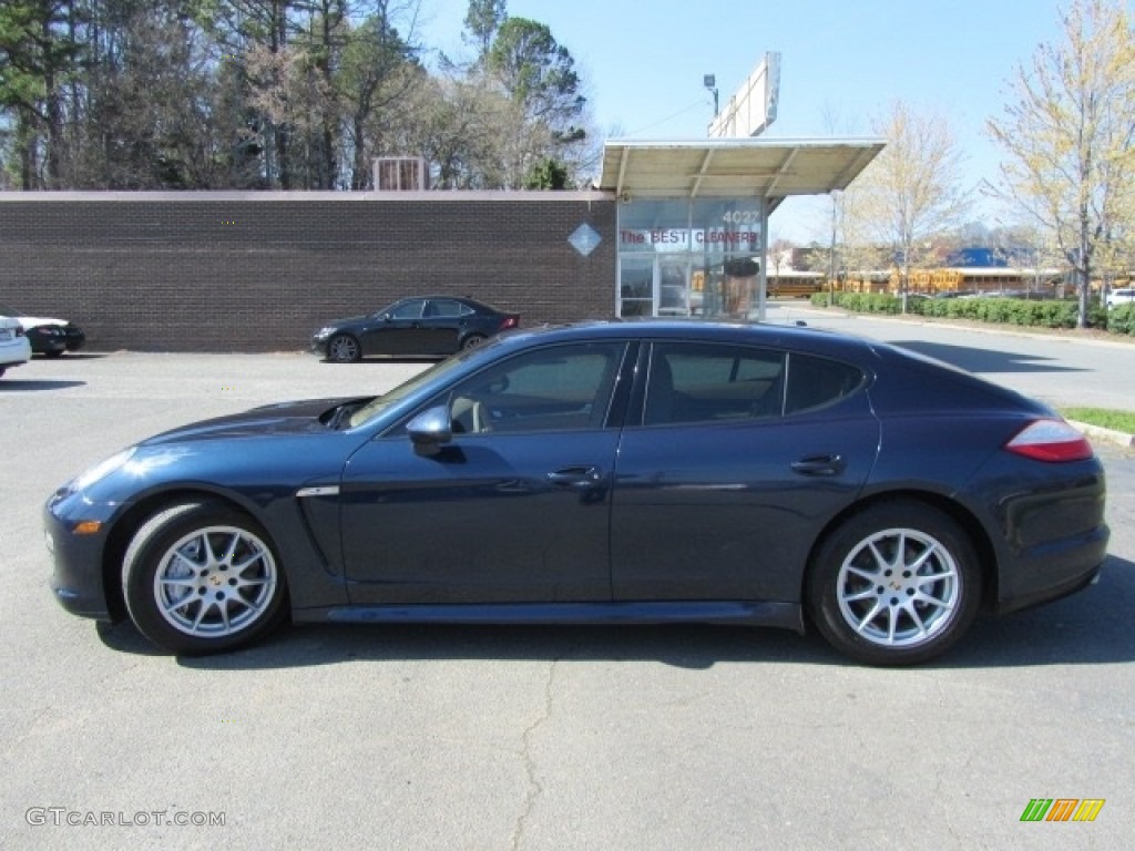 2011 Panamera 4 - Yachting Blue Metallic / Luxor Beige photo #7