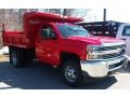 2017 Red Hot Chevrolet Silverado 3500HD Work Truck Regular Cab 4x4  photo #5