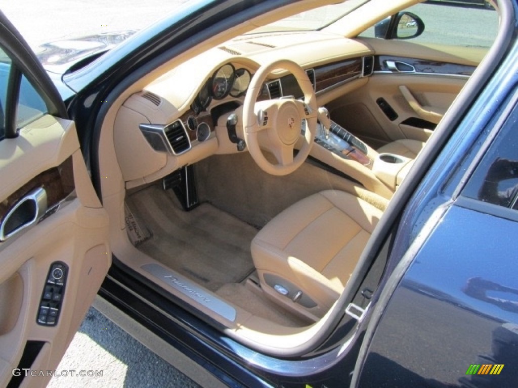 2011 Panamera 4 - Yachting Blue Metallic / Luxor Beige photo #18