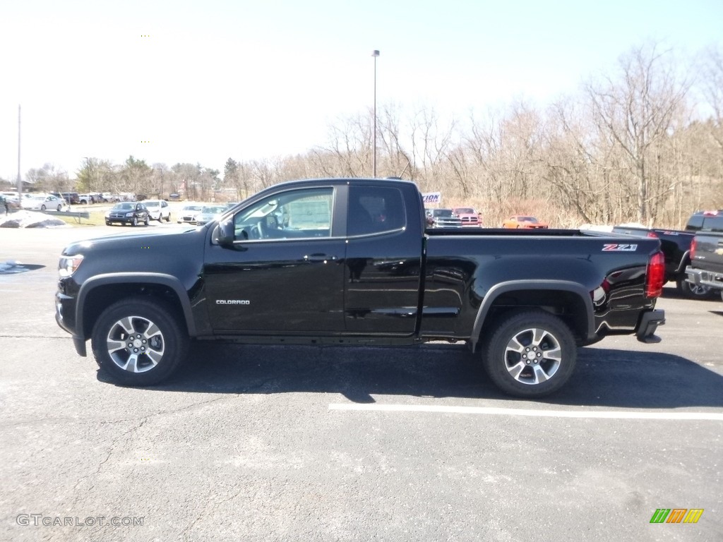 Black 2018 Chevrolet Colorado Z71 Extended Cab 4x4 Exterior Photo #126234813