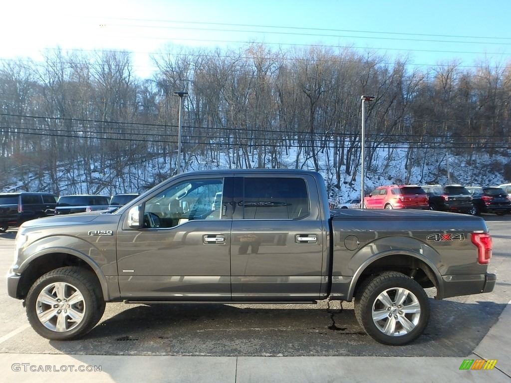 2016 F150 Platinum SuperCrew 4x4 - Lithium Gray / Platinum Brunello photo #5