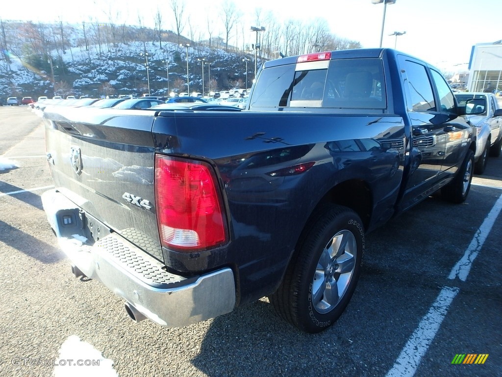 2018 1500 Big Horn Crew Cab 4x4 - True Blue Pearl / Black/Diesel Gray photo #4