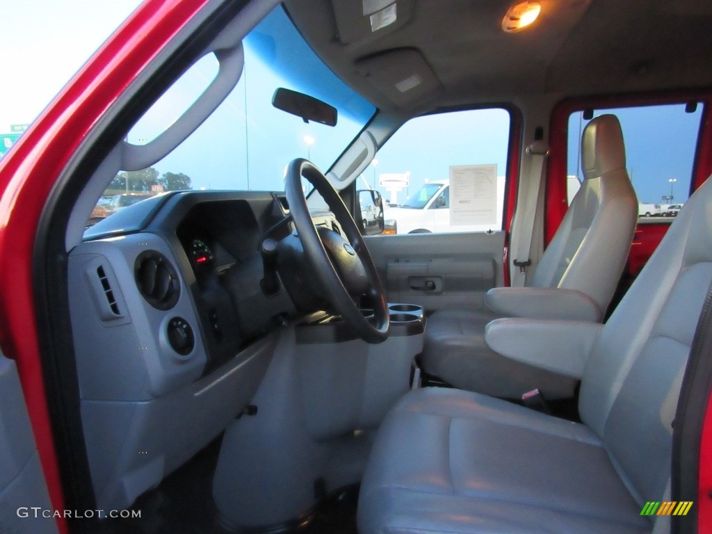 2011 E Series Van E350 XL Passenger - Vermillion Red / Medium Flint photo #26