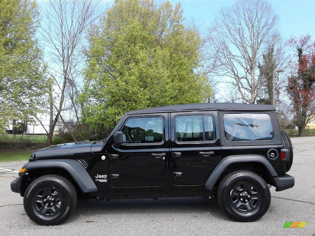 Black 2018 Jeep Wrangler Unlimited Sport 4x4 Exterior Photo #126238857