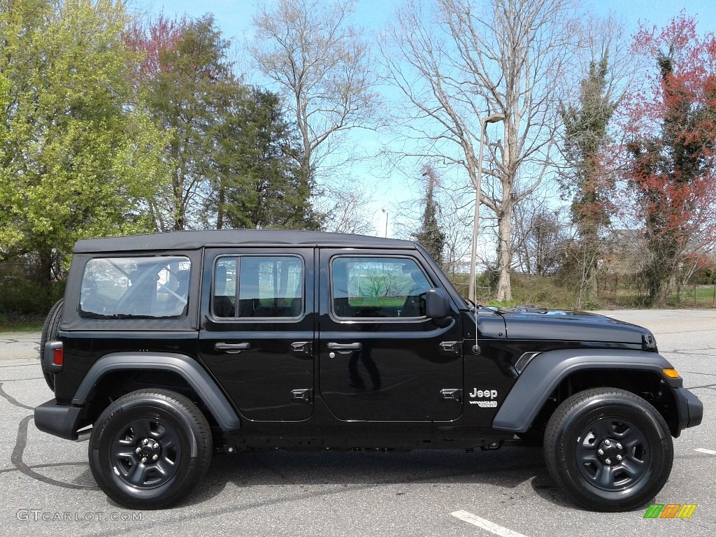 Black 2018 Jeep Wrangler Unlimited Sport 4x4 Exterior Photo #126238989