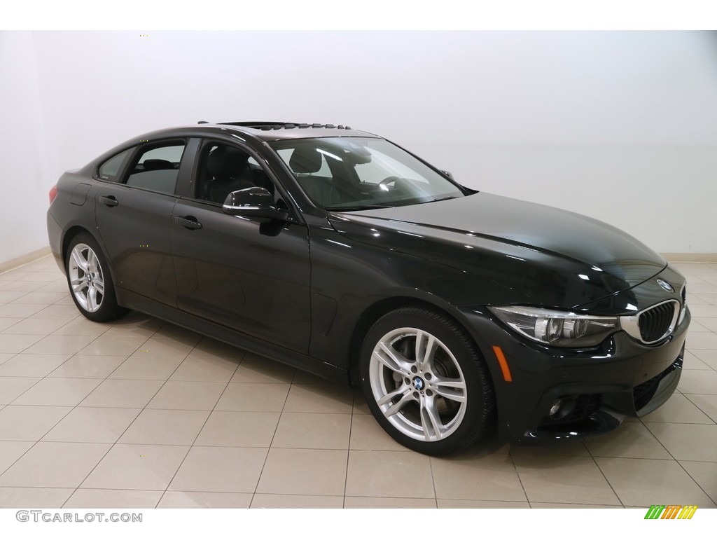 2018 4 Series 440i xDrive Gran Coupe - Black Sapphire Metallic / Black photo #1