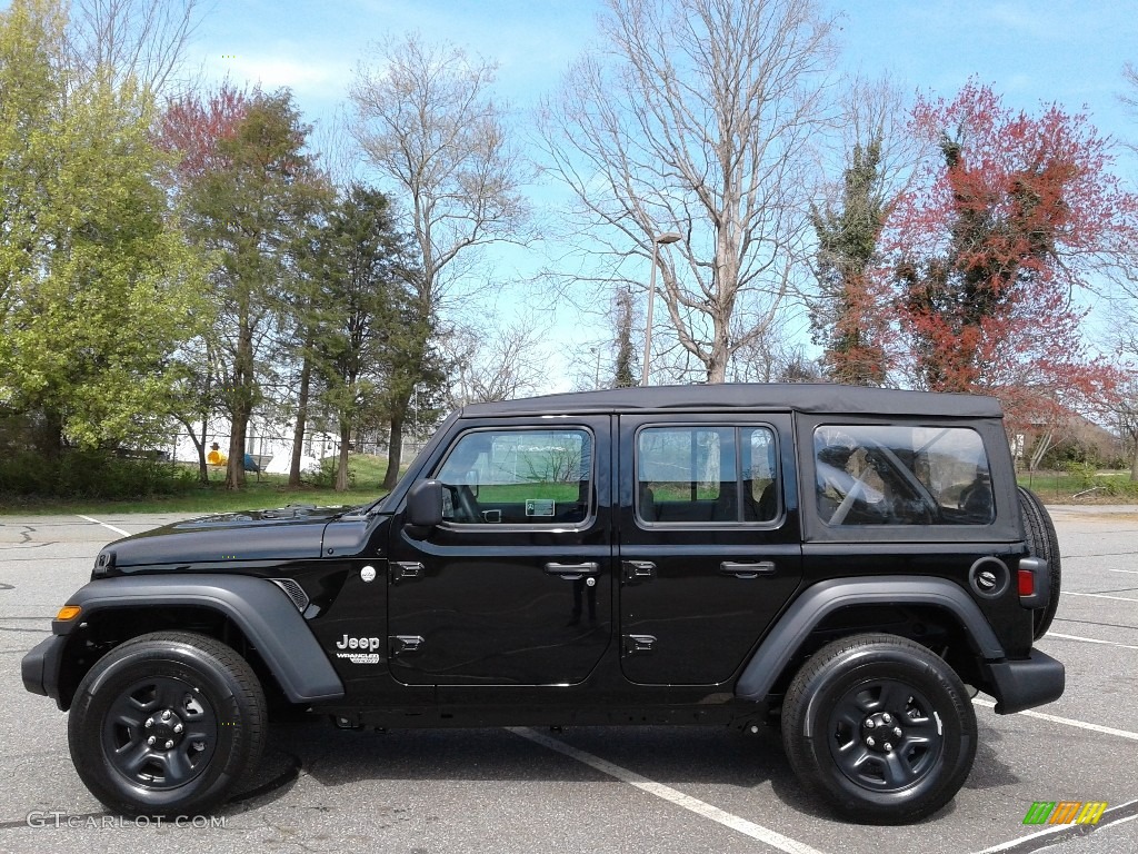 Black 2018 Jeep Wrangler Unlimited Sport 4x4 Exterior Photo #126239154