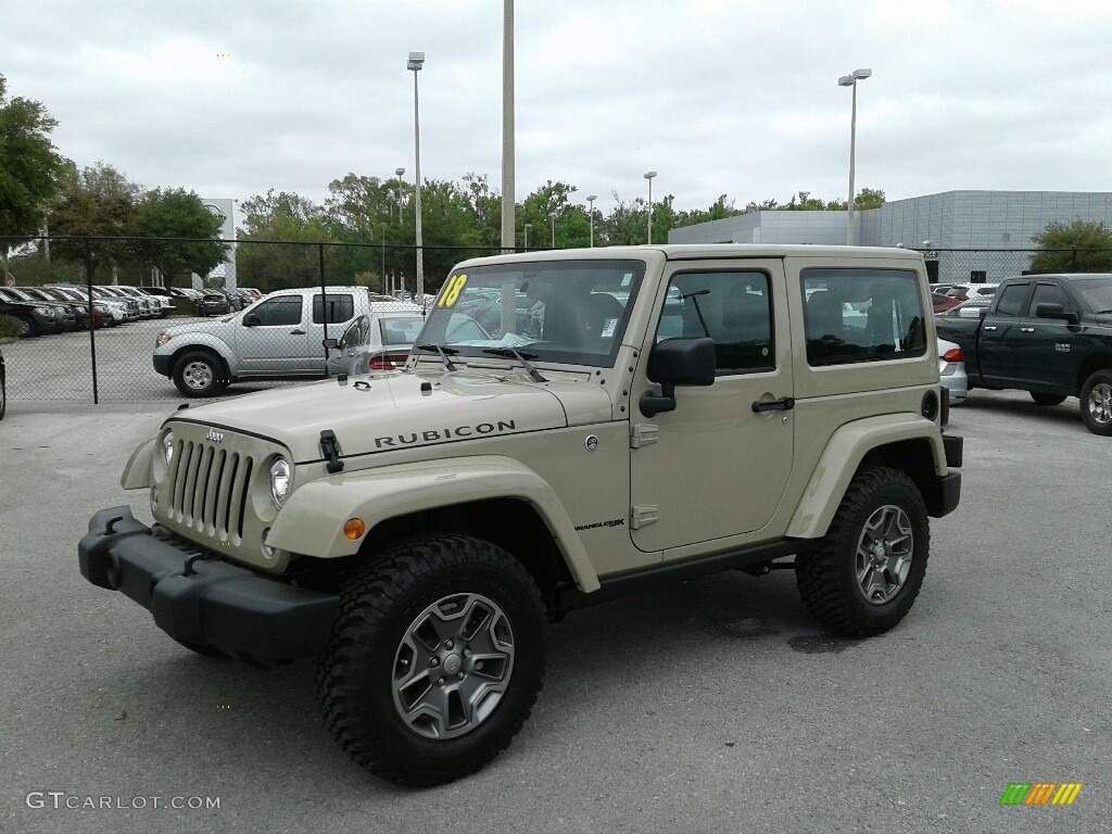 2018 Wrangler Rubicon 4x4 - Gobi / Black photo #1
