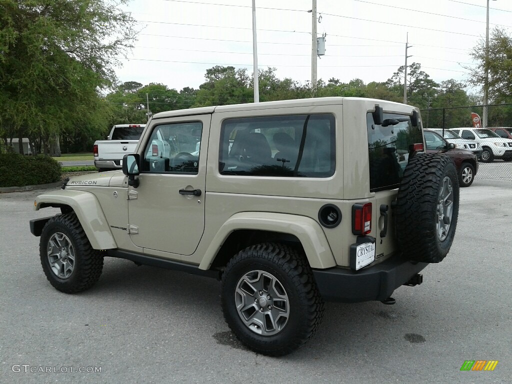 2018 Wrangler Rubicon 4x4 - Gobi / Black photo #3