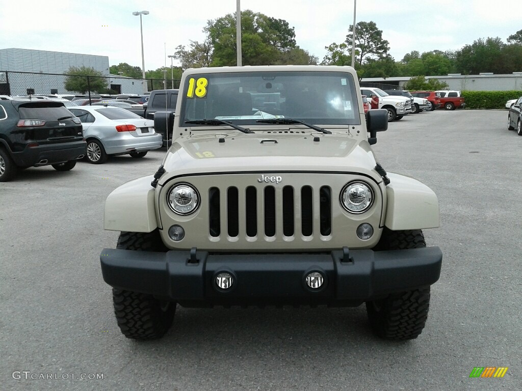 2018 Wrangler Rubicon 4x4 - Gobi / Black photo #8