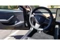 Black 2018 Tesla Model 3 Long Range Steering Wheel