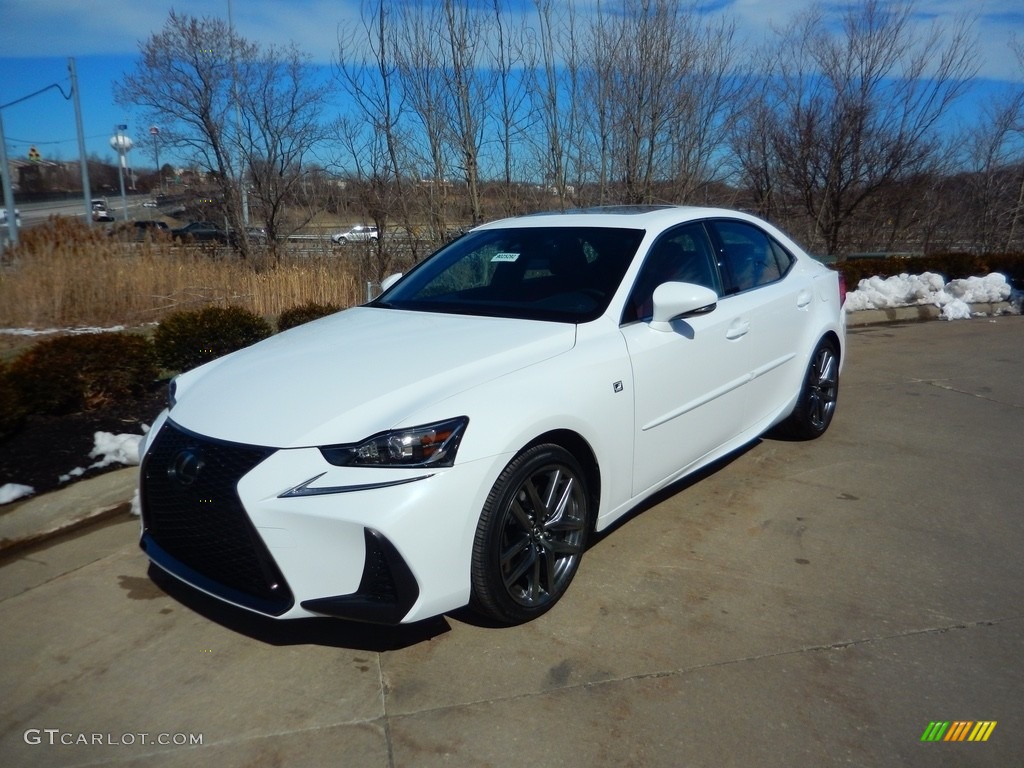 2018 IS 300 F Sport AWD - Ultra White / Rioja Red photo #2