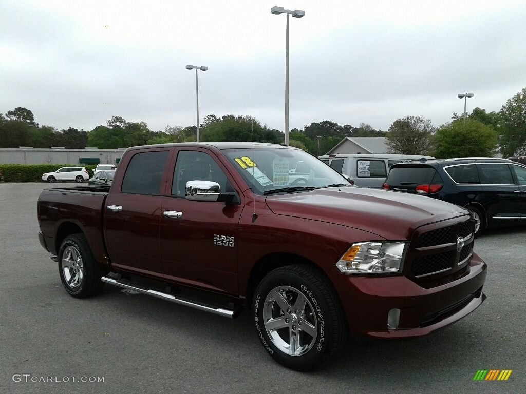 Delmonico Red Pearl 2018 Ram 1500 Express Crew Cab Exterior Photo #126242886