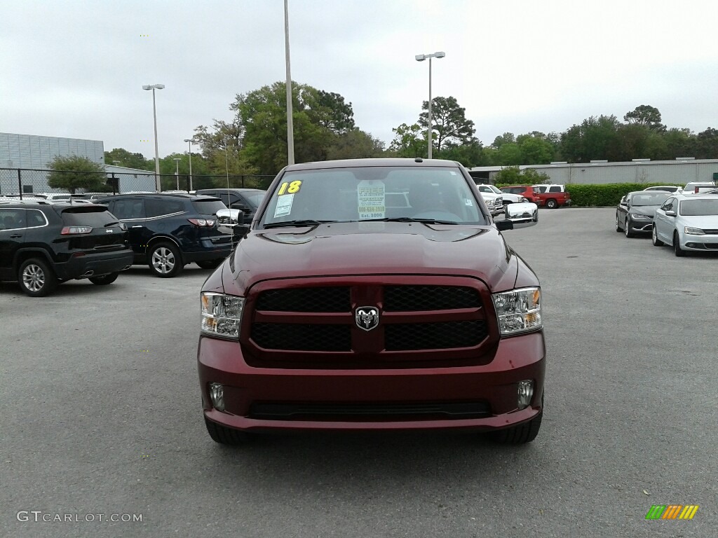 2018 1500 Express Crew Cab - Delmonico Red Pearl / Black/Diesel Gray photo #8