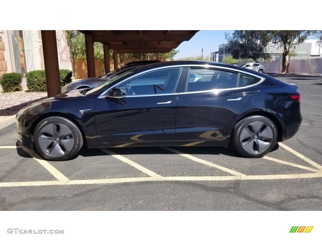 Black 2018 Tesla Model 3 Long Range Exterior Photo #126242917