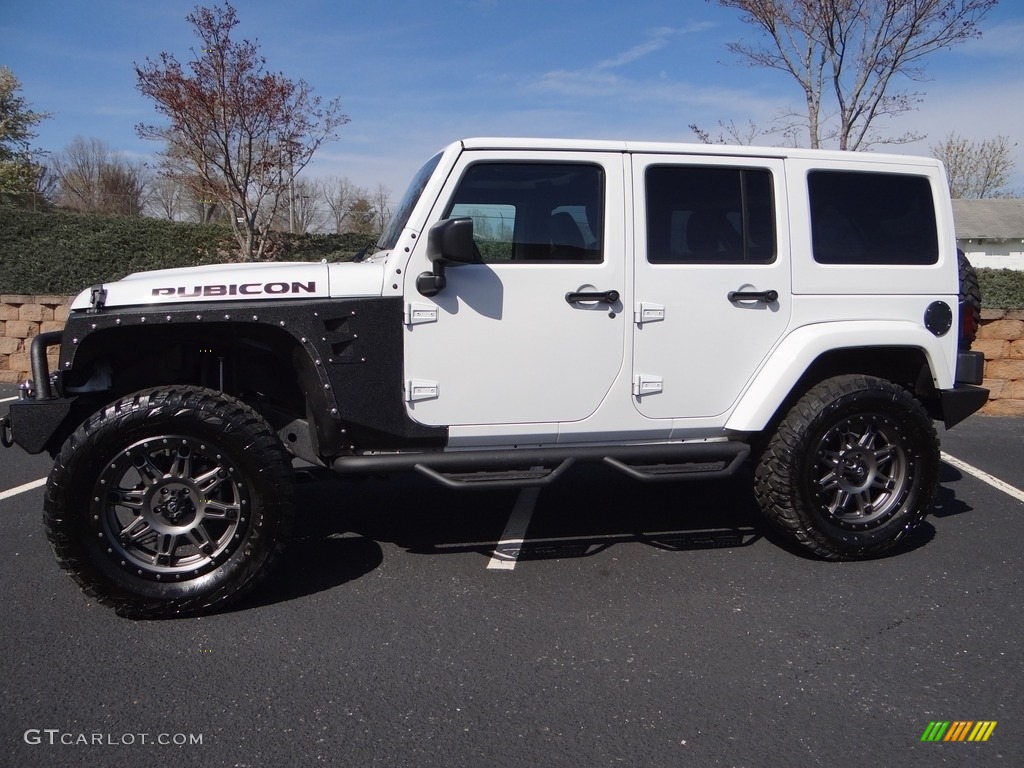 2016 Wrangler Unlimited Rubicon 4x4 - Bright White / Black photo #3