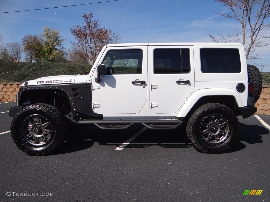 2016 Wrangler Unlimited Rubicon 4x4 - Bright White / Black photo #4