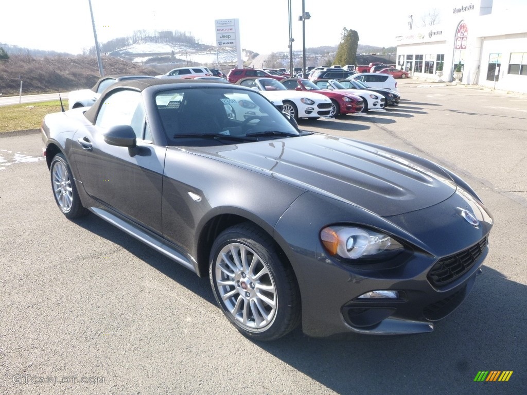 2018 124 Spider Classica Roadster - Grigio Moda Meteor Grey / Nero Black photo #7