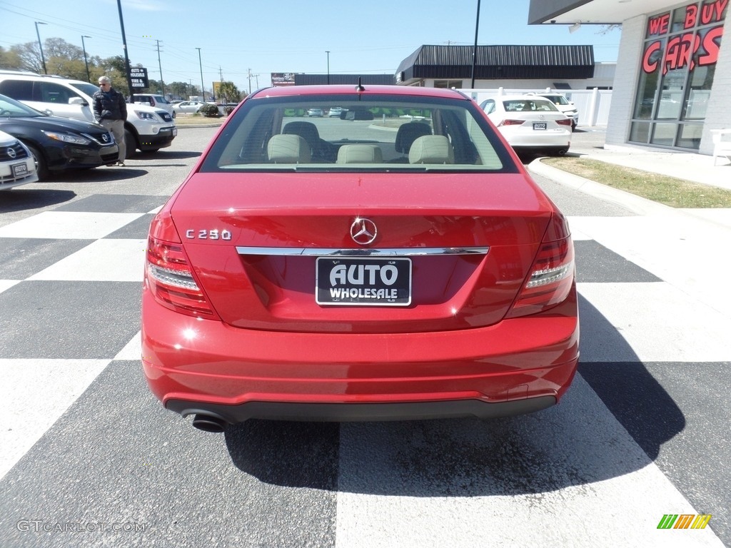 2013 C 250 Sport - Mars Red / Almond Beige photo #4