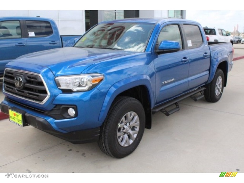 2018 Blazing Blue Pearl Toyota Tacoma Sr5 Double Cab 4x4 126231689