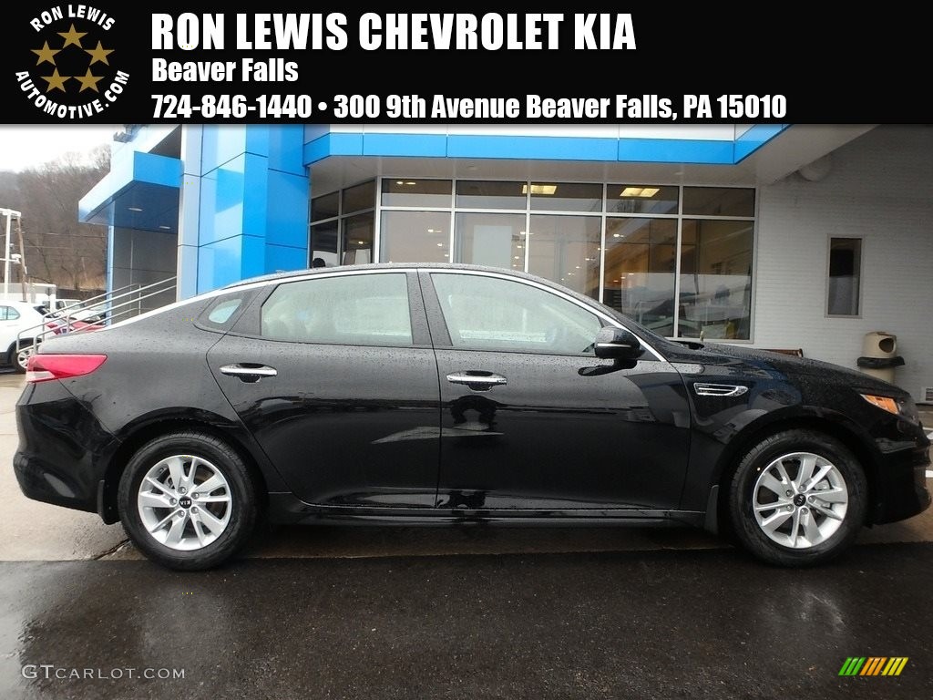 2018 Optima LX - Ebony Black / Black photo #1