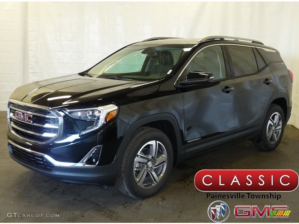 2018 Terrain SLT AWD - Ebony Twilight Metallic / ­Jet Black photo #1