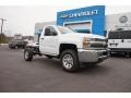 Summit White 2018 Chevrolet Silverado 2500HD Work Truck Regular Cab 4x4 Chassis