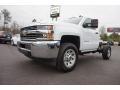 Summit White - Silverado 2500HD Work Truck Regular Cab 4x4 Chassis Photo No. 3