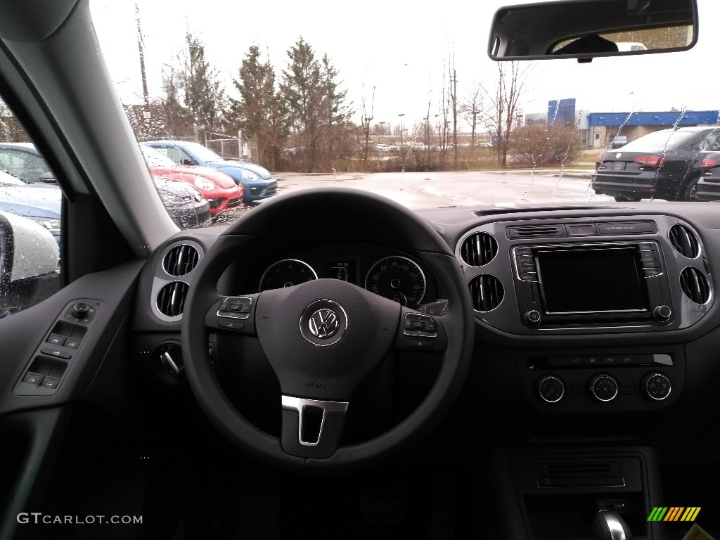 2017 Volkswagen Tiguan Limited 2.0T 4Motion Charcoal Dashboard Photo #126251788